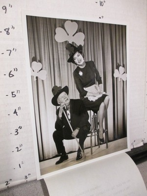 CBS TV show photo 1962 ED SULLIVAN Maureen O'Hara Pat Rooney Sr St Patrick's SIT-image