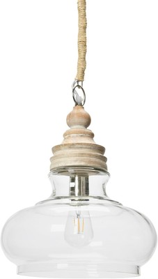 Creative Co-Op Glass & Mango Wood Ceiling 14