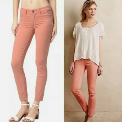 NWT PAIGE DENIM Jeans - Size 28 Verdugo Ankle Coral Desert Sun 5-Pocket $189-image