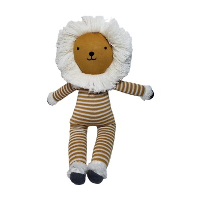 Creative Co-Op Knit Lion Doll Stripe Jumpsuit 19.5