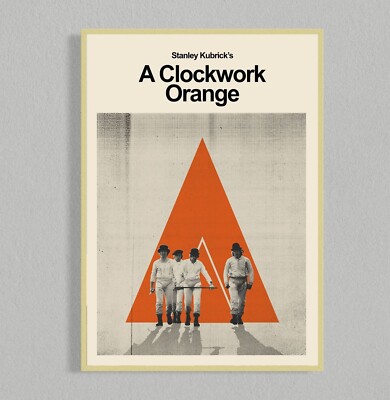 A Clockwork Orange Mid Century Poster - Minimalist Movie Poster-image