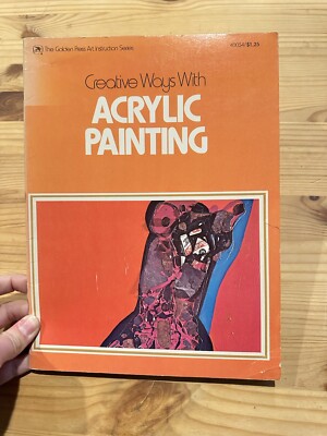 CREATIVE WAYS WITH ACRYLIC PAINTING. By Walter Brooks The Golden Press Art -image