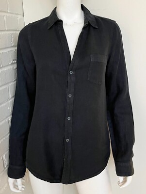CP Shades Button Down Top Joss Linen  Size XS Long Sleeve-image
