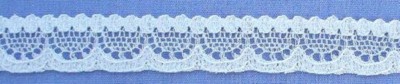 12mm Off White Cotton Lace Edging (per metre)-image
