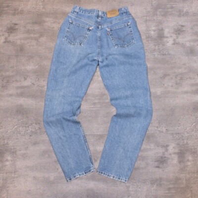 Vintage VTG 1990's Levis 963 Orange Tab Carrot Fit Mid Wash Denim Jean's Pant's-image