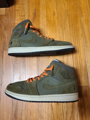 Jordan 1 Retro Mid Olive Canvas 2018-image
