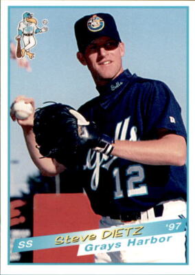 1997 Grays Harbor Gulls Grandstand #19 Steve Dietz La Mesa California CA Card-image