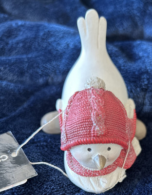 Snow bird with hat and boots Creative Co Op NEW-image