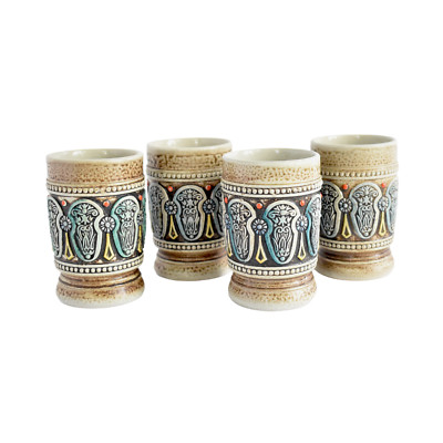Mid-Century Gerz West German Ceramic Tumblers - Set of 4-image
