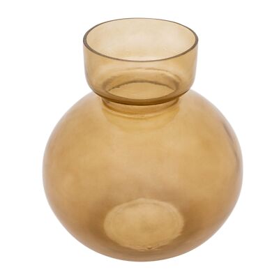 Creative Co-Op Modern Glass Vase, Olive Green-image