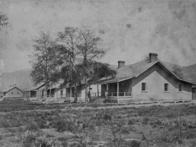 Officer's Quarters, Camp Halleck, Nevada by Timothy H O'Sullivan Giclee Print-image