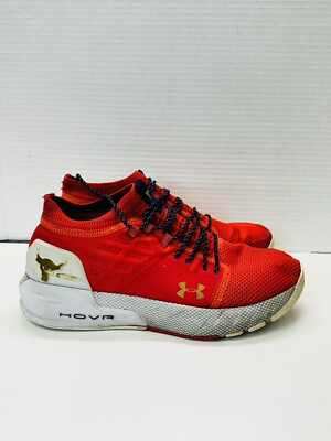 Under Armour Womens Project Rock 2 3022024-604 Red Running Shoes Sneakers 6.5Y-image