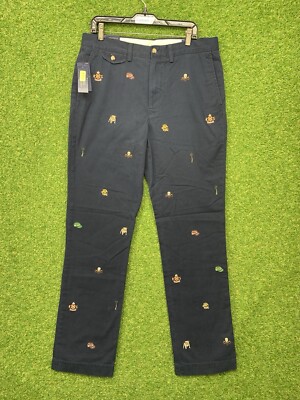 POLO RALPH LAUREN Mens 34x34 Blue Sullivan Slim Pant Pony Embroidered $148-image