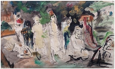 Joseph Carl: Muslims at Prayer 60s/Austrian Israeli Jewish British Islam Theater-image