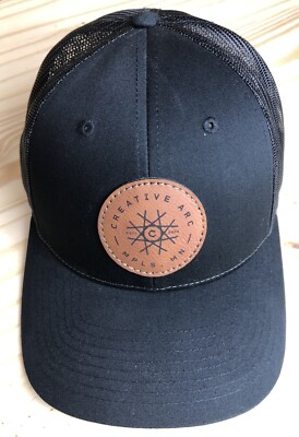 Creative Arc Minneapolis MN 2003 Leather Patch Baseball Cap Hat - Richardson M/L-image