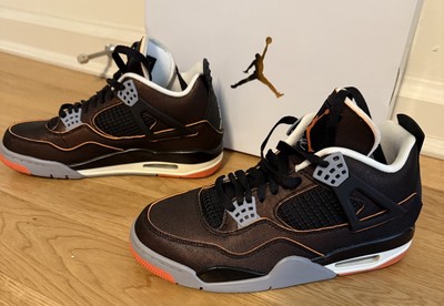 Nike Air Jordan 4 Retro SE Starfish Mid Trainers UK5.5/US8/EU9 CW7183-100 Black-image