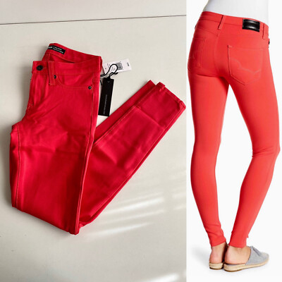 ✨New BIG STAR Colette Mid-Rise Jeggings Orange Womens Size 25 NWT $98-image