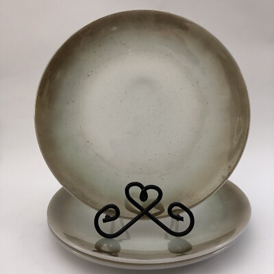 Federal Glass Mesa Brown Dinner Plates x 3-image