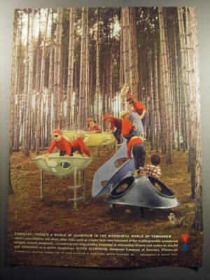 1957 Alcoa Aluminum Ad - Playground by David Aaron of Creative Playthings-image