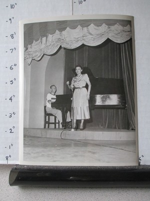 CBS TV show photo 1950s TOAST OF TOWN Ed Sullivan young Lena Horne piano-image