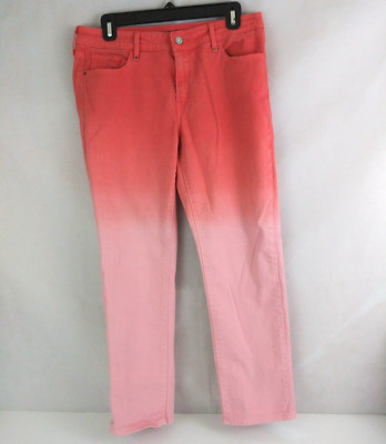 Levi Mid Rise Skinny Women's Sunset Orange Size 30x27-image