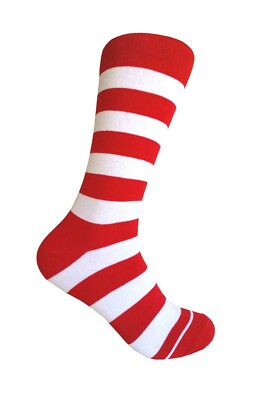 Men's Halloween Costume Orange Color Novelty Pumpkin Bats Pattern Mid-calf Socks-image