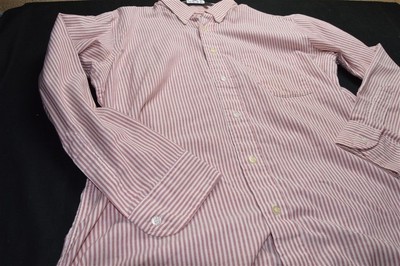 Sullivan Brothers  Red White Stripe Long Sleeve Large ( NO SIZE) Men's Shirt -image