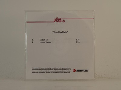JOSS STONE YOU HAD ME (H1) 2 Track Promo CD Single with White Sleeve RELENTLESS-image
