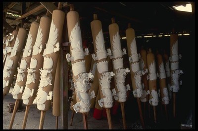 057021 Giant Joss Sticks Drying At A Joss Stick Factory A4 Photo Print-image