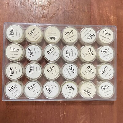 Flaire by Creative Co-Op Variety Scent Sample Wickless Candle Lot of 24 B-image