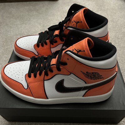 Nike Air Jordan 1 Mid Men’s size 9.5 Turf Orange SE  Patent Leather DD6834-802-image