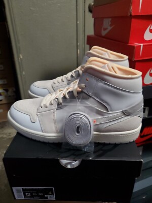 Size 12 - Jordan 1 Mid SE Craft White 2022-image