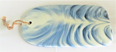 Creative Co-Op Blue Wave Stoneware Cheese Board 13.5 inches-image