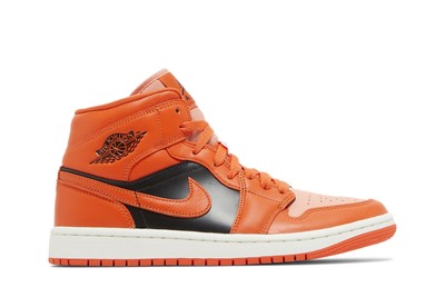 Air Jordan Wmns Air Jordan 1 Mid SE 'Rush Orange' DM3381-600 New Size-image