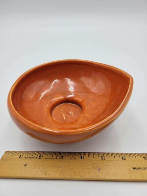 Vintage Mid Century 1960s McCoy Harmony Orange Planter-image