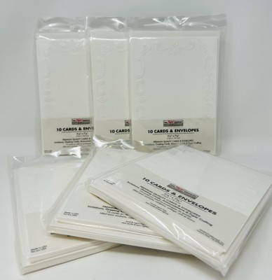 The Paper Co Crafts & Creativity 10 Cards & Envelopes Wedding Party Lot Of 6-image