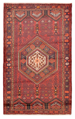 Traditional Vintage Hand-Knotted Carpet 4'1