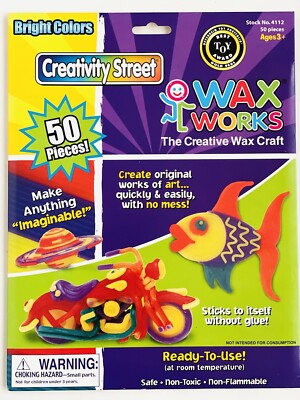Creativity Street Bright Colors Wax Works Sticks 50 Pieces-image