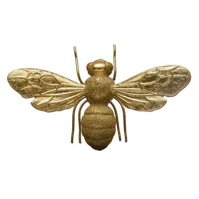 Creative Co-Op Decorative Bee Figurine, Gold Finish Décor-image