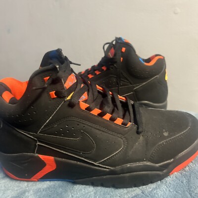 Size 9 - Nike Air Flight Lite Mid Black Team Orange-image