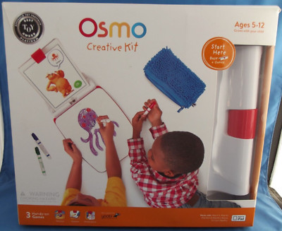 Osmo Creative Kit for iPad + Numbers, Letters, Tangram & Pizza Co Expansions-image