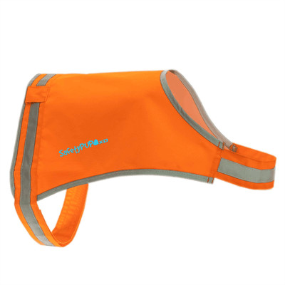 Lite Dog Vest. Coverage to Mid Back. Reflective Hi Visibility Blaze Orange-image
