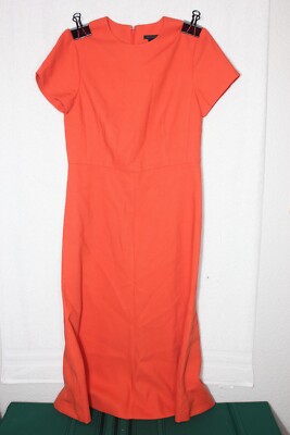 Ann Taylor formal orange dress, size 2-image