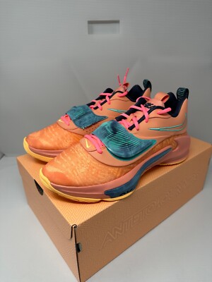 Nike Zoom Freak 3 Stay Freaky Orange Blue Mens Size 8.5 Giannis Basketball Shoes-image