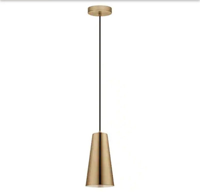 Joss & Main Eglo Pratella 1 1-Light Brushed Gold Mini Pendant with Brushed Gold-image