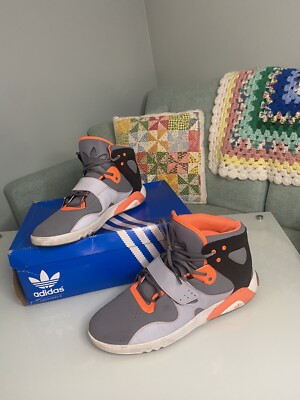 Adidas Roundhouse Mid Gray Orange Black Org Box Size 14-image