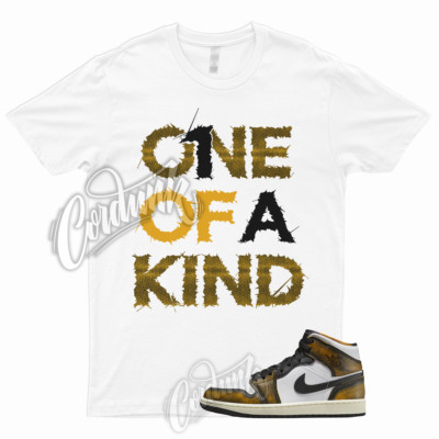 1OAK T for 1 Mid Wear Away White Black Orange Shirt To Match AJ1 Taxi Pollen-image