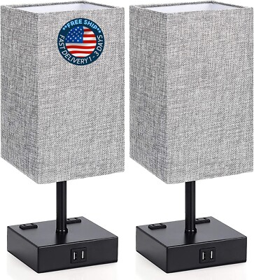 Lámpara de mesa con control táctil Lámparas de noche regulables de 3 vías, 2PCS-image