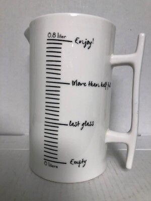 CREATIVE CO-OP MEASURING PITCHER .8 LITER-image