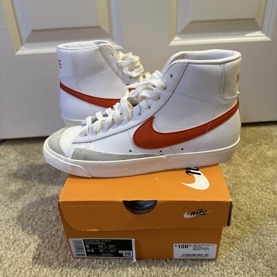 Size 8 - Nike Blazer '77 Vintage Mid White Mantra Orange-image
